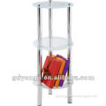 GR-1030 3 TIERS ROUND GLASS TABLE